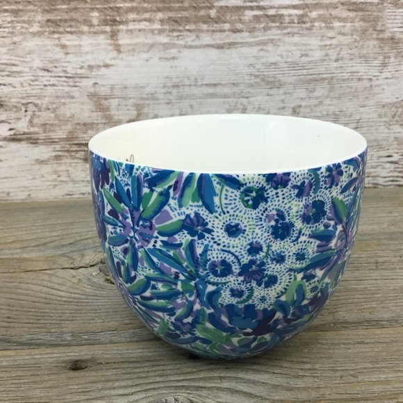 Lilly Pulitzer Ceramic Mug Blue Purple Green Floral Coffee Tea Cup 12 oz - Picture 4 of 8